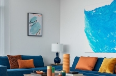 清爽简约的蓝色主调装修，感受蔚蓝海岸气息图_1 